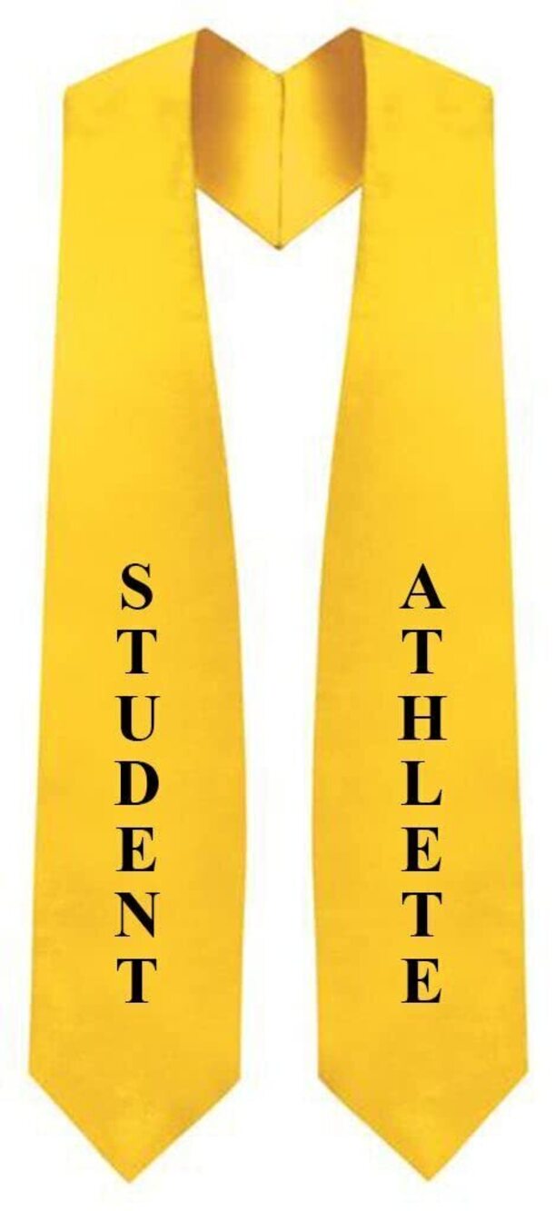 2952 Student Athlete Graduation Stole Gold